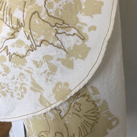 printed and embroidered wrap skirt - Picture 4 of 6